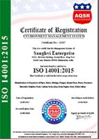 Sanghvi Engineering & Trading ISO 14001 Certified Company